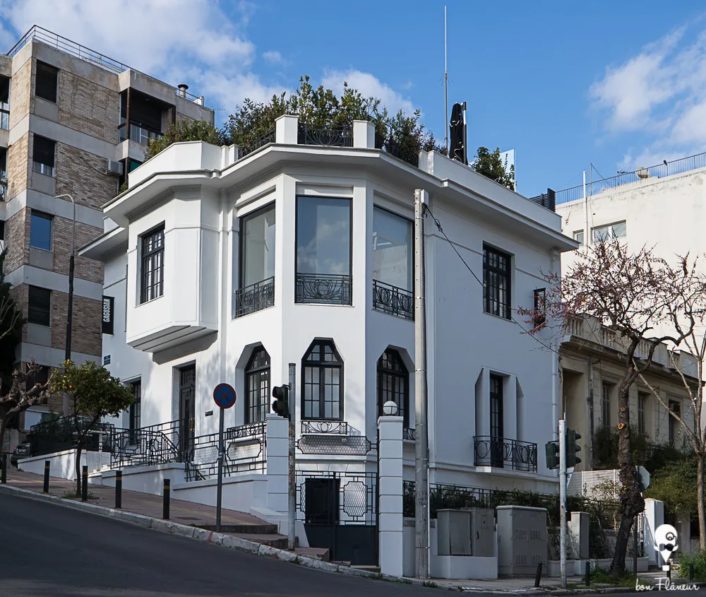 Fasáda Gagosian Gallery of Athens v Kolonaki, Atény