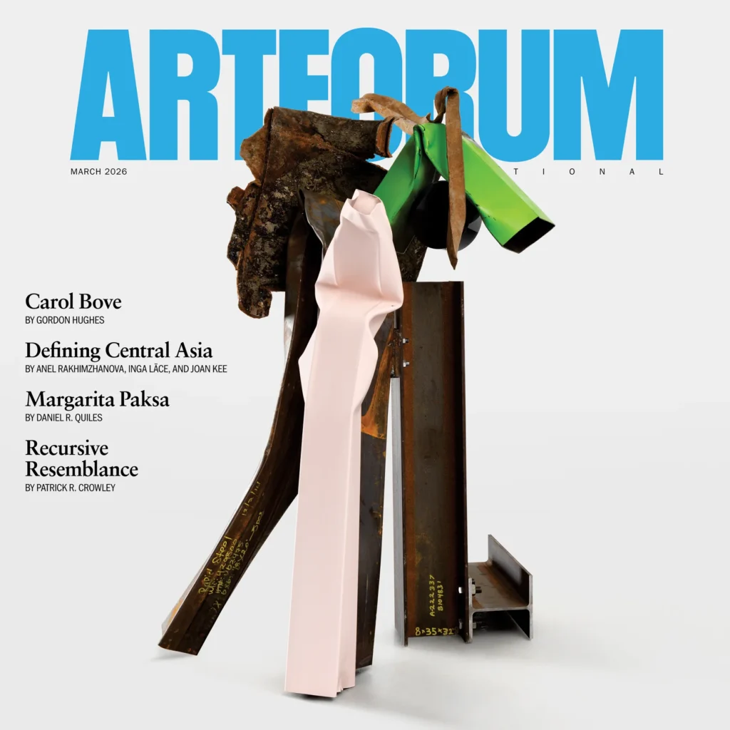 Carol Bove – obálka Artforum marec 2026