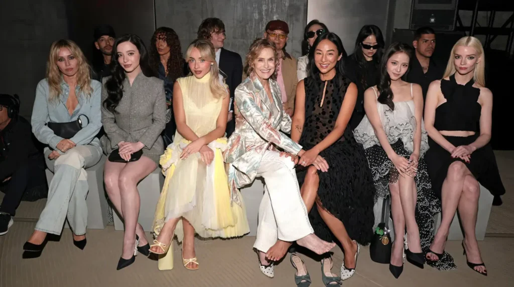 Dior Cruise 2027 front row Miley Cyrus Sabrina Carpenter Anya Taylor-Joy LACMA

