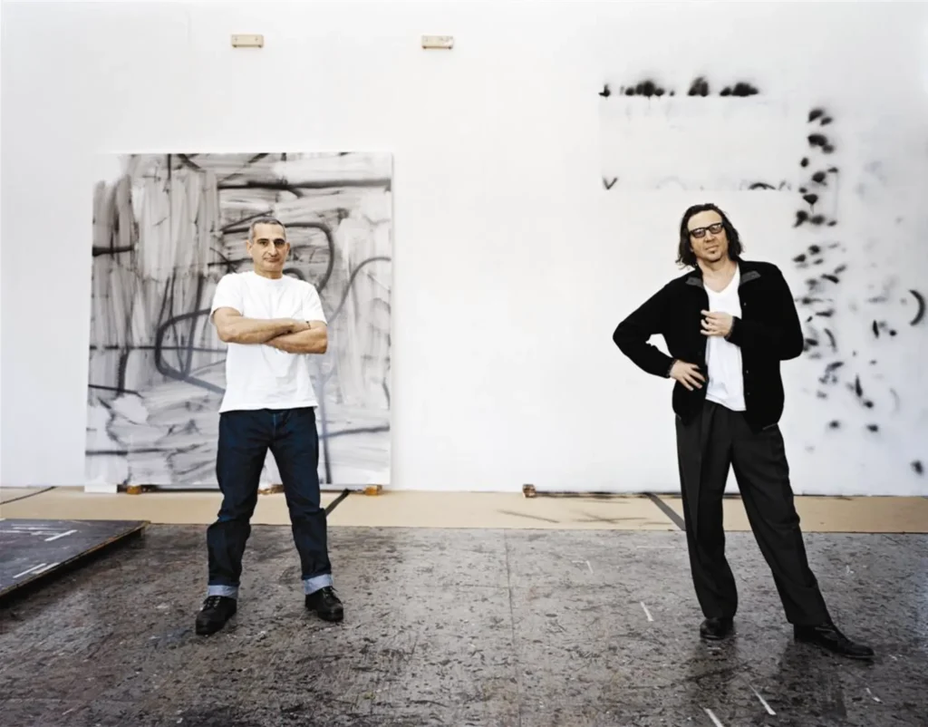 Christopher Wool a Richard Hell v Woolovom ateliéri, New York. Foto: Kyoko Hamada.