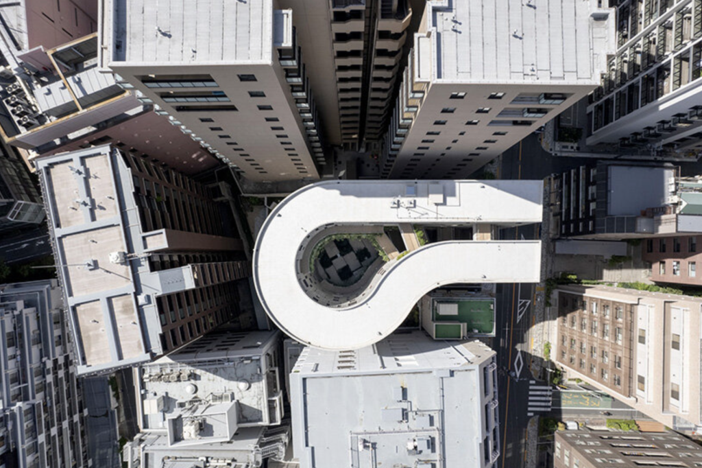 Tenjincho Place, vnútorné nádvorie, Tokio, Hiroyuki Ito Architects