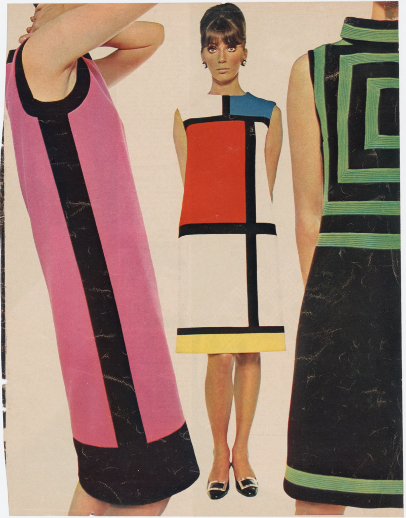 Mondrian šaty, haute couture jeseň/zima 1965, Yves Saint Laurent