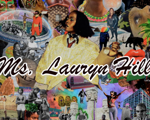 "CIRCA prezentuje Lauren Halsey: Diaspora Calling! – kurátorka Ms. Lauryn Hill, farebný koláž vizuál s africko-diasporovými motívmi"