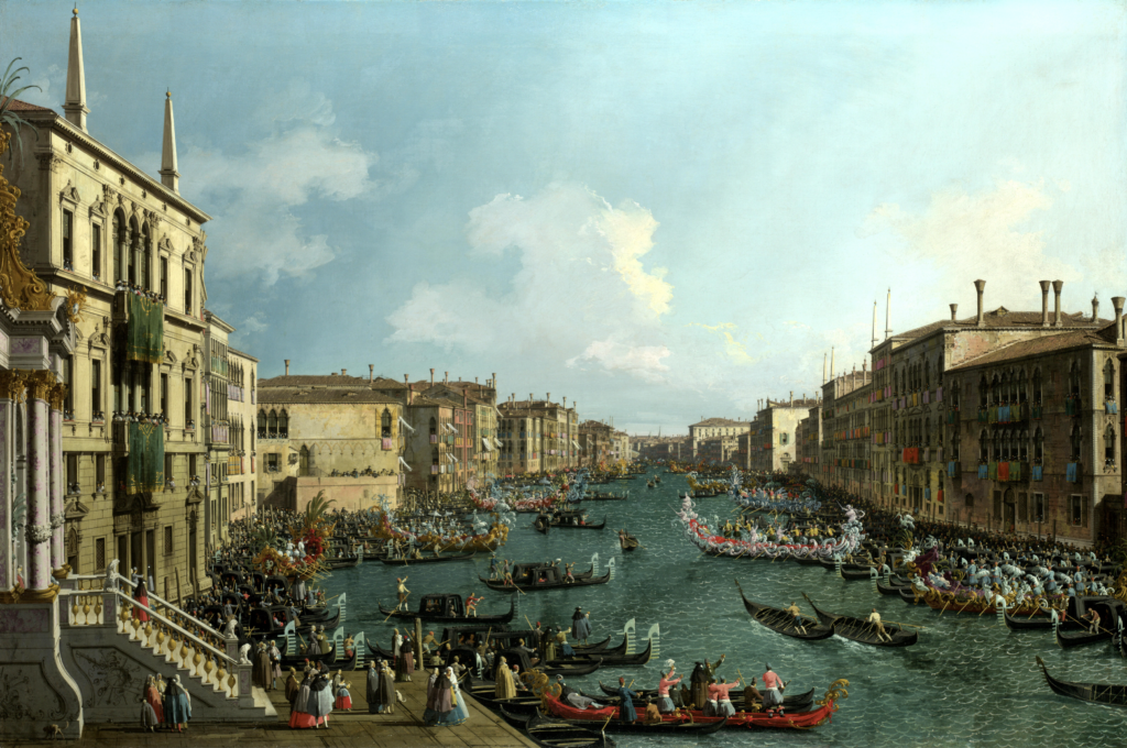 Canaletto: A Regatta on the Grand Canal