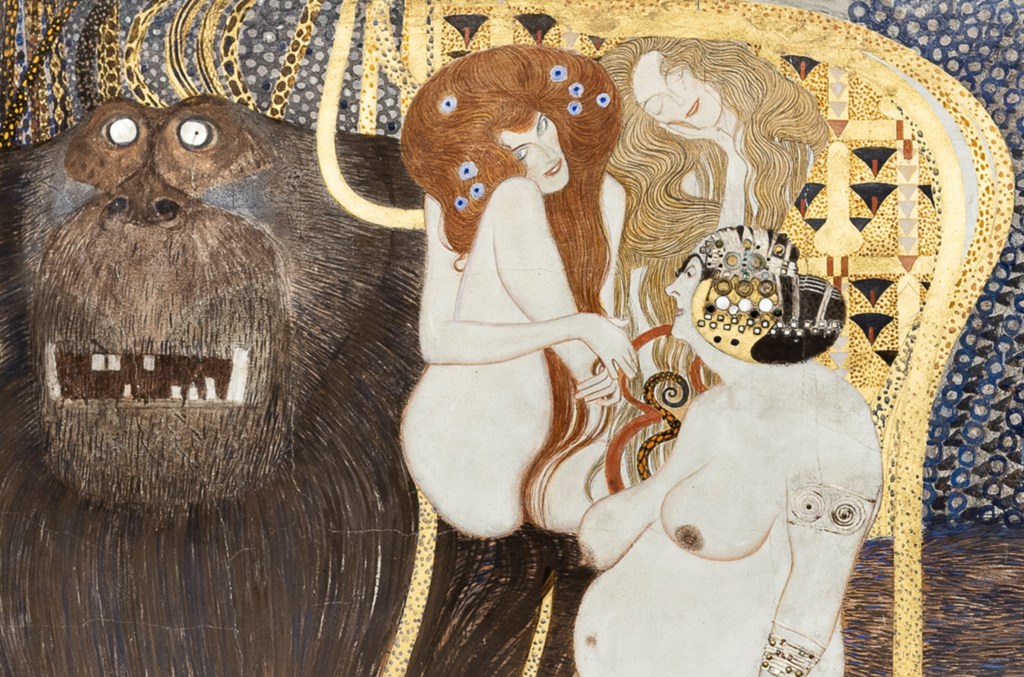 Gustav Klimt: Beethovenov vlys, detail
