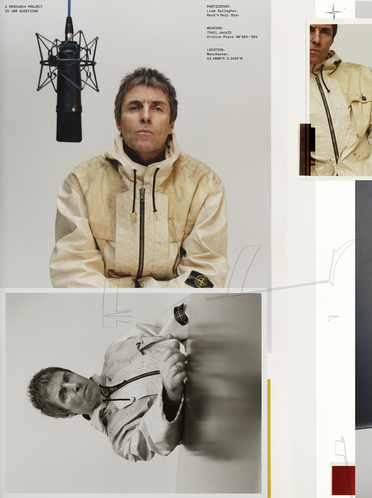 Liam Gallagher pre kampaň Stone Island, jeseň/zima '024–'025