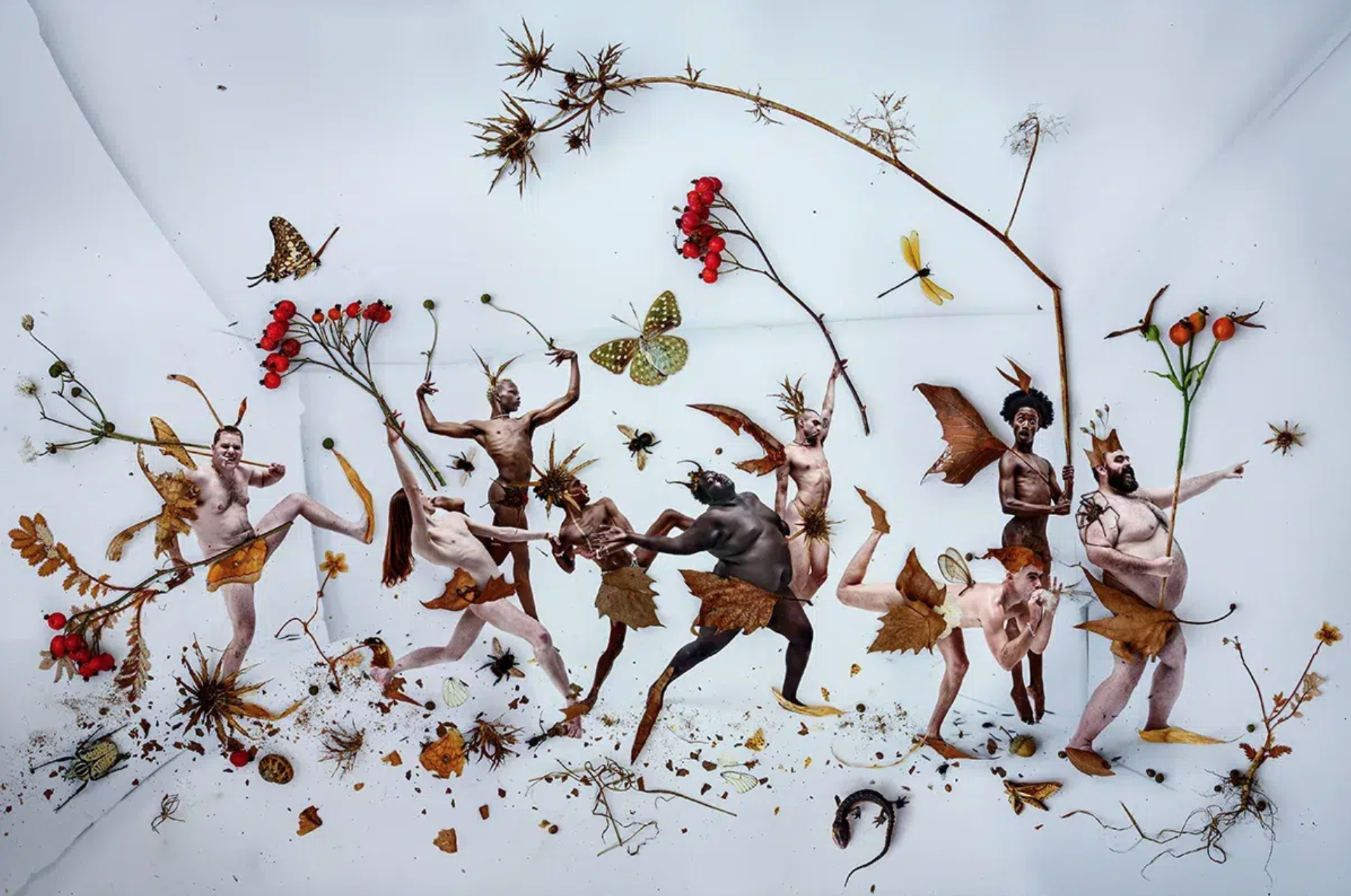 Fairyland Parade, Joe Sweeney, Matthew Keller, Harry Keita, Bolly Illusion, James Corbin, Oliver-Bijan Daryoush, Jack Newman, Yos Clark and Joseph O'Rourke, London, 2023. © Tim Walker.