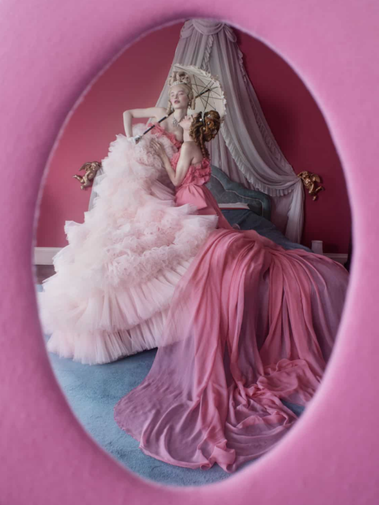 Maartje Convens and Marin Céleste, Camfield Place, Hertfordshire, 2022. © Tim Walker.