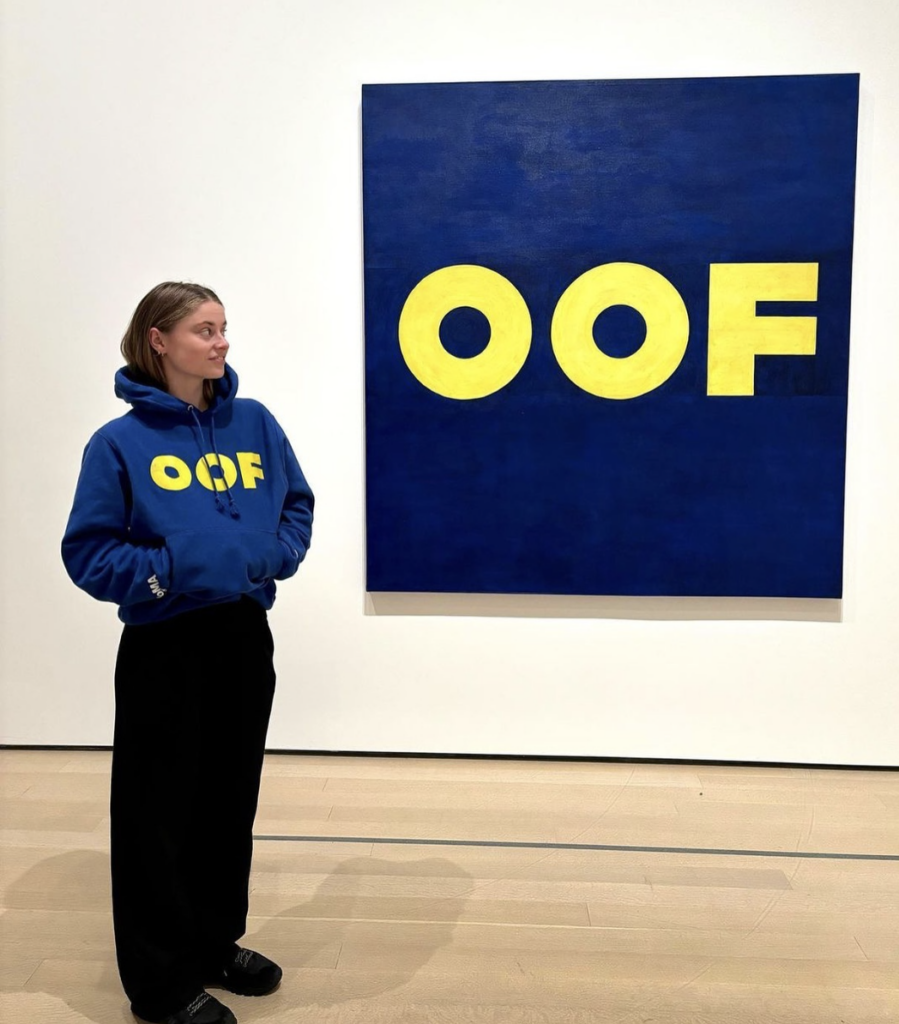 Ed Ruscha, "Oof", 1962 (prepracované 1963). The Museum of Modern Art, New York.