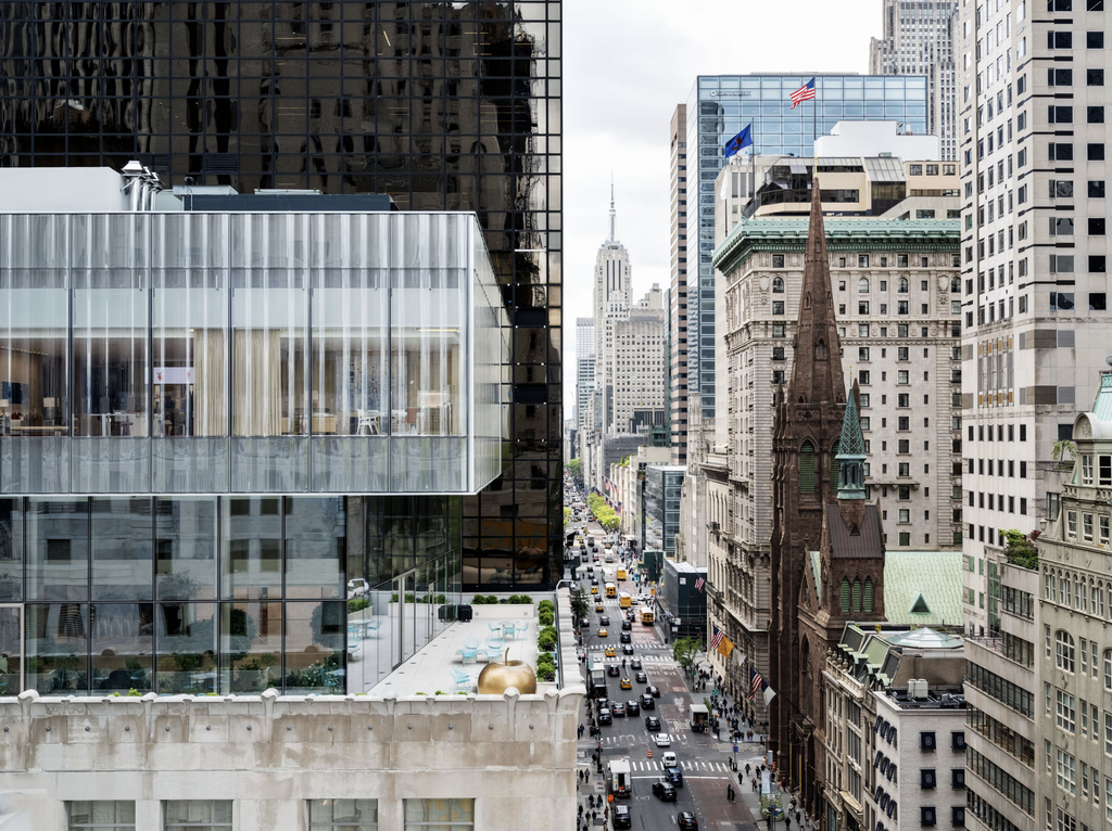 Strecha The Landmark od OMA pre Tiffany & Co. v New Yorku