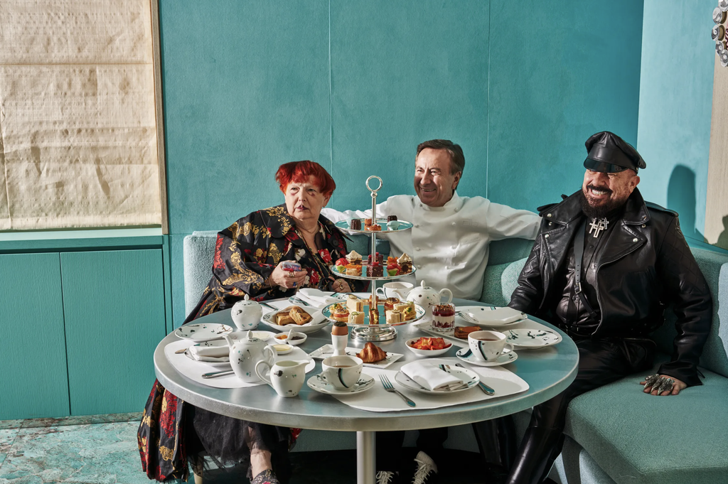 Lynn Yaeger, Daniel Boulud a Peter Marino na otvorení Tiffany & Co.