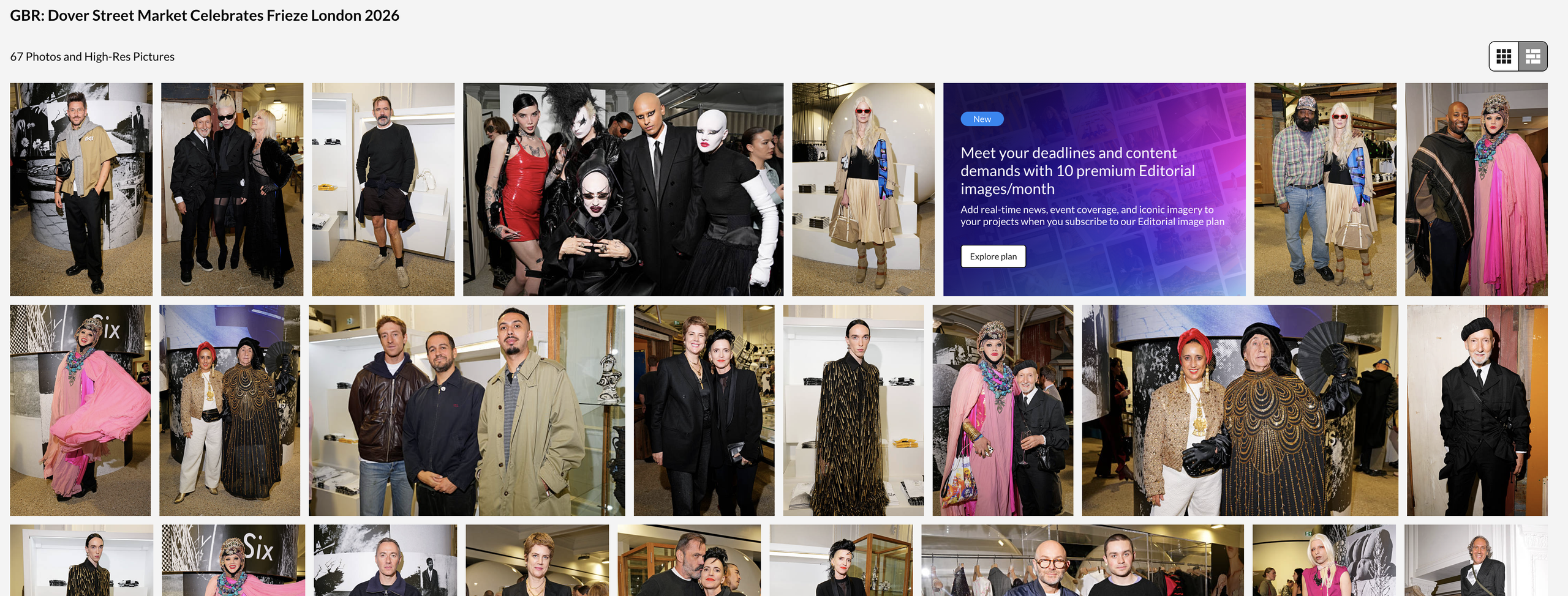 Dover Street Market's celebration of Frieze London 2026 on October 15, 2026 in London, England. (Photo by Hara Kaur/Dave Benett/Getty Images)